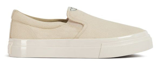  Stepney Workers Club Scarpe Lister Canvas Raw Ecru Uomo Bianco