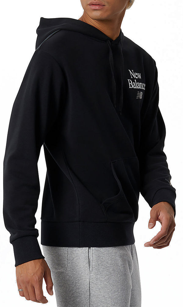 New Balance felpa Essentials Celebrate Hoodie Black