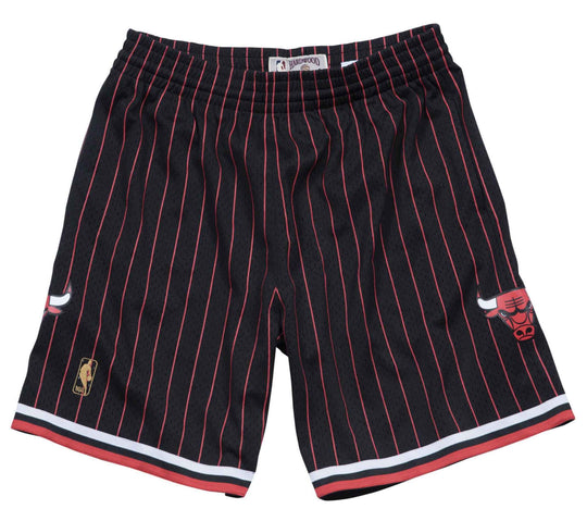  Mitchell & Ness Shorts Nba Swingman Chicago Bulls 96-97 Black Stripe Mitchell E Ness Uomo Nero