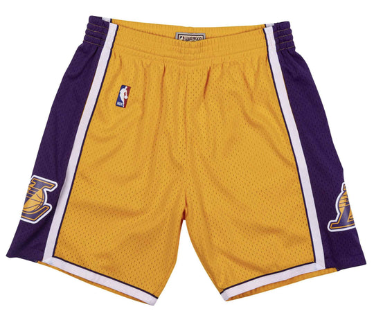  Mitchell & Ness Shorts Nba Swingman Los Angeles Lakers 09 Yellow Mitchell E Ness Uomo Giallo