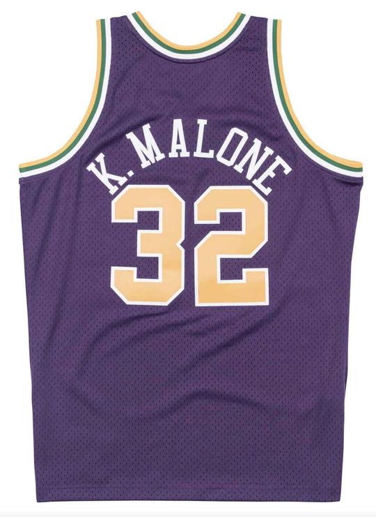 Mitchell & Ness Canotta Nba Swingman Jersey Utah Jazz 91 Karl Malone Purple Mitchell E Ness Uomo Viola