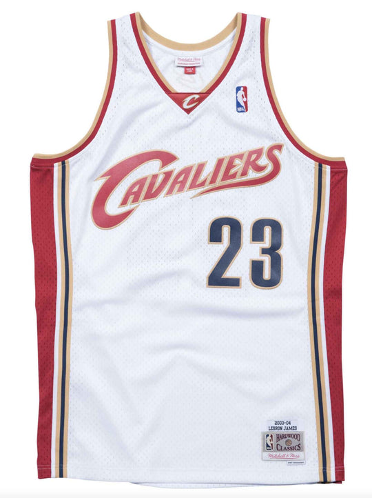  Mitchell & Ness Canotta Nba Swingman Jersey Cavaliers 03 Lebron James White Mitchell E Ness Uomo Bianco