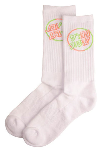  Santa Cruz Calze Divide Dot White Uomo Bianco
