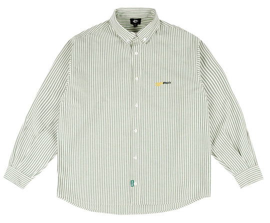  Magenta Skateboards Camicia Trumpet Stripe Shirt Green Uomo Verde