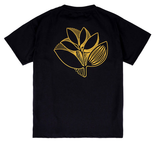  Magenta Skateboards T-shirt Trippy Plant Tee Black Uomo Nero