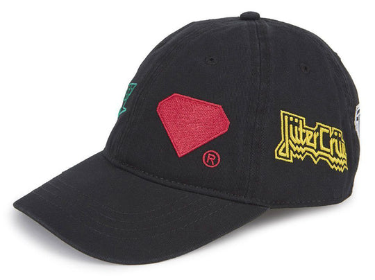  Iuter Cappello Horns Dad Hat Cap Black Uomo Nero