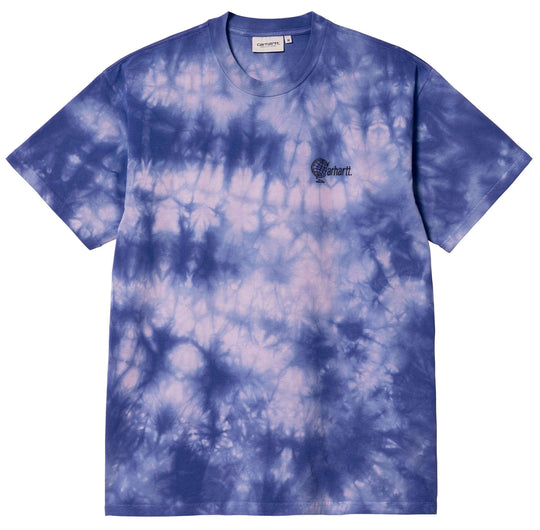  Carhartt Wip T-shirt Global Tee Razzmic Soft Lavender Uomo Viola