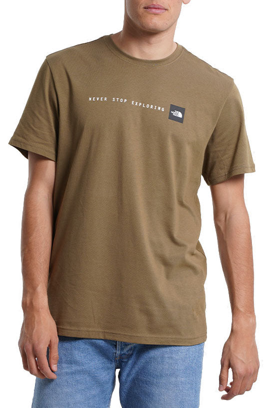  The North Face T-shirt M S/s Never Stop Exploring Military Olive Verde Uomo - 1