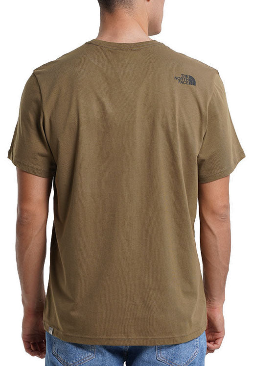  The North Face T-shirt M S/s Never Stop Exploring Military Olive Verde Uomo - 2