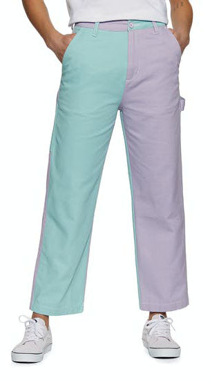  Santa Cruz Pantalone W Nolan Carpenter Pant Multi White Multicolore Donna - 2