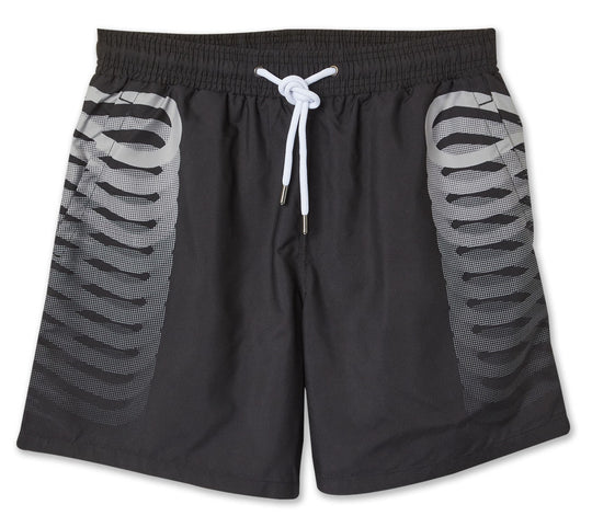  Propaganda Costume Ribs Swim Trunks Black Uomo Nero