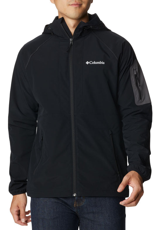  Columbia Giacca Tall Heights Hooded Softshell Jacket Black Uomo Nero