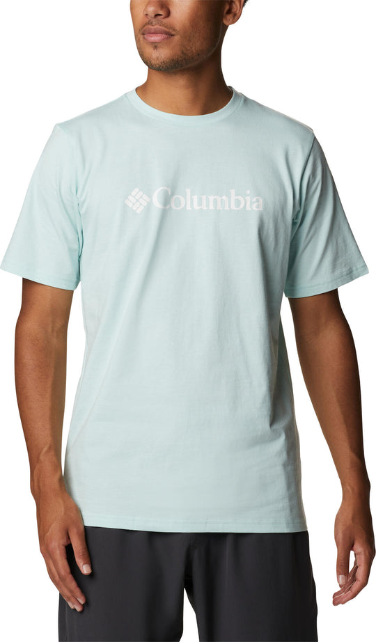  Columbia T-shirt Csc Basic Logo Short Sleeve Icy Morn Uomo Blue