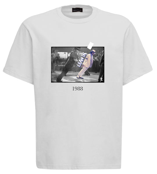  Throwback T-shirt Michael Jackson Smooth Tee White Uomo Bianco