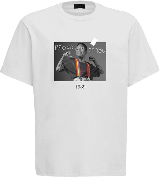  Throwback T-shirt Steve Tee White Uomo Bianco