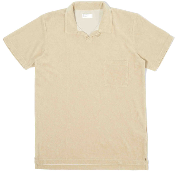 Universal Works t-shirt Polo Terry Fleece Vacation Sand