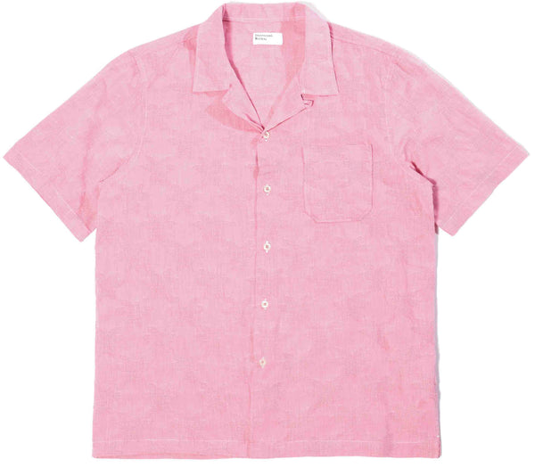 Universal Works camicia Star Weave Road Shirt Red