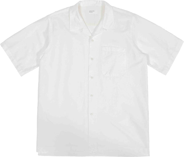 Universal Works camicia Camp Shirt Oxford Ecru