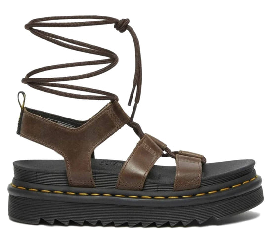  Dr. Martens Sandali Nartilla Dark Brown Donna Marrone