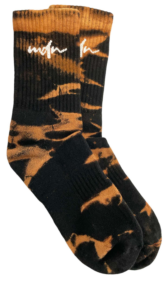  Mdn Calze Tie Dye Socks Black Special_unisex Nero