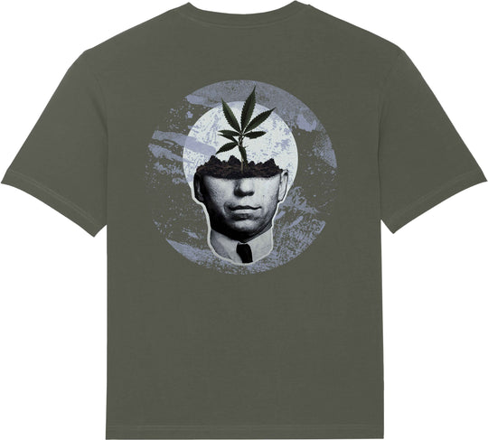  Mdn T-shirt Think Green Tee Green Khaki Uomo Verde