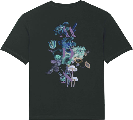  Mdn T-shirt In Bloom Tee Black Uomo Nero