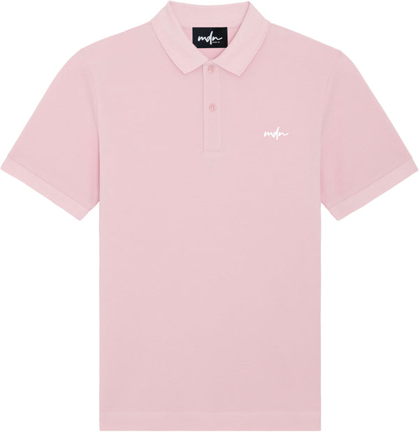 MDN t-shirt Polo Embroided Logo pink