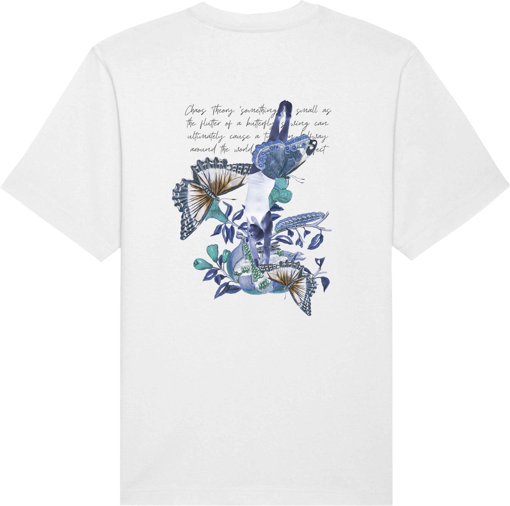  Mdn T-shirt Butterfly Effect Tee White Bianco Uomo - 1