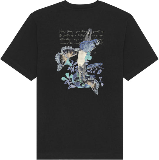  Mdn T-shirt Butterfly Effect Tee Black Uomo Nero