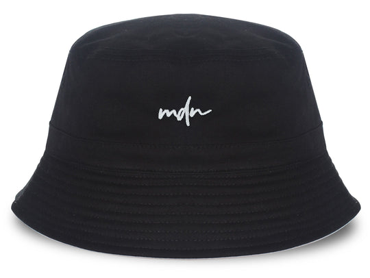  Mdn Bucket Embroided Logo Black Uomo Nero