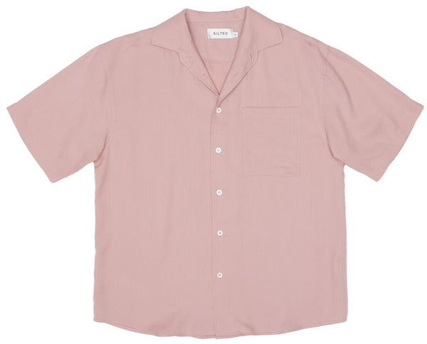 The Silted Company camicia Amado Shirt S/S Lyocell Rose
