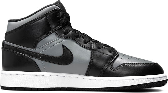 Jordan 1 Mid Shadow Red Gs Uomo Grigio