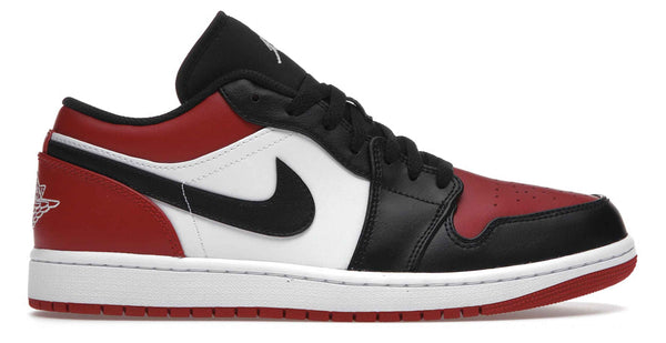 Jordan 1 Low Bred Toe Black Red