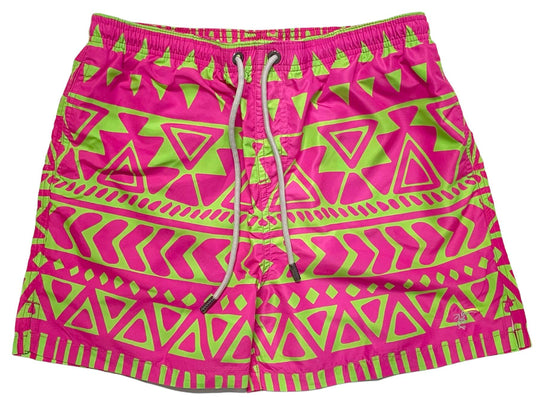  Tooco Beachwear Costume Dimy Pink Green Uomo Multicolore