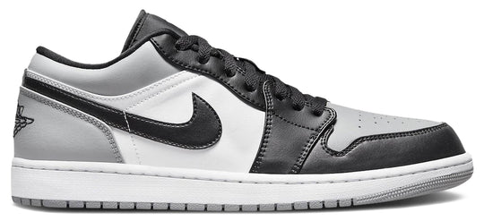  Jordan 1 Low Shadow Toe Grey Black White Uomo Grigio