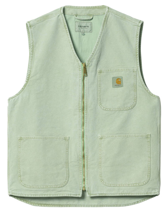  Carhartt Wip Gilet Arbor Vest Spearmint Faded Uomo Verde