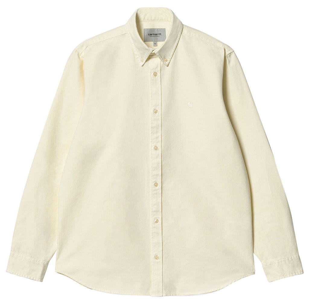  Carhartt Wip Camicia Ls Bolton Shirt Natural Garment Dyed Beige Uomo - 1