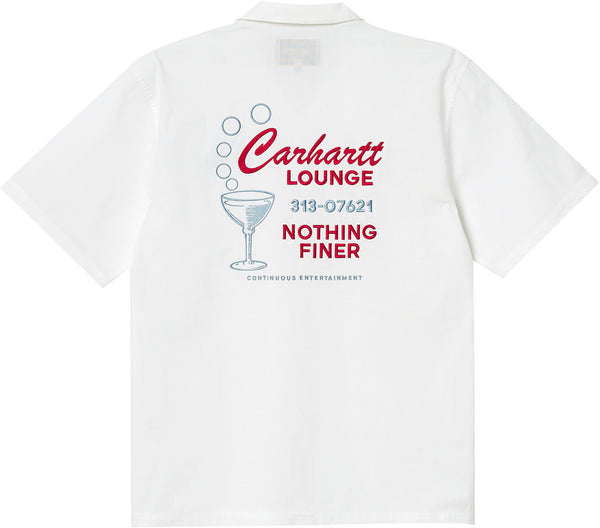 Carhartt WIP camicia SS Carhartt Lounge Shirt white