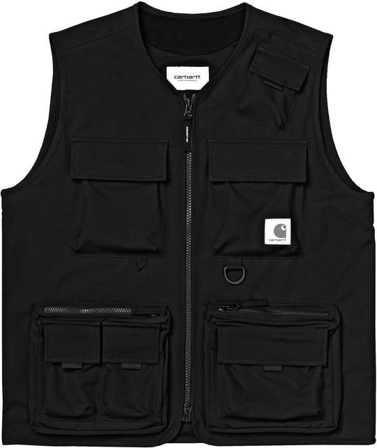  Carhartt Wip Gilet Elmwood Vest Black Uomo Nero