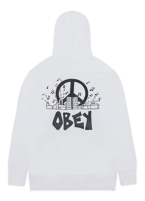 Obey felpa Obey City Block Premium French white