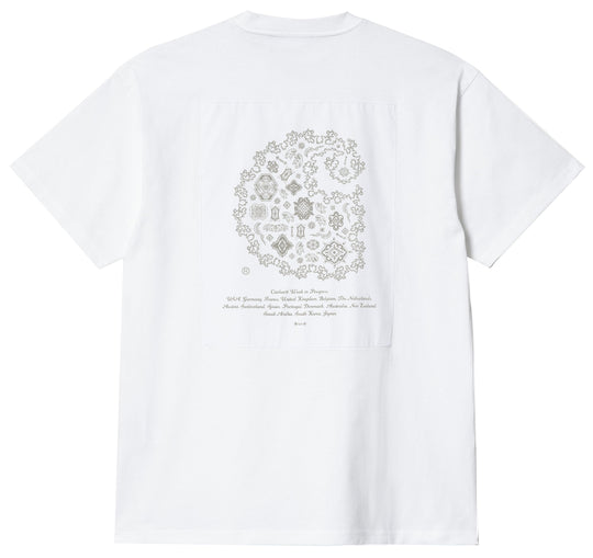  Carhartt Wip T-shirt S/s Verse Patch Tee White Uomo Bianco