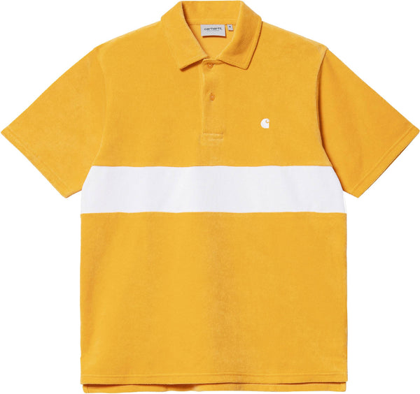 Carhartt WIP t-shirt S/S Bayley Polo Popsicle White