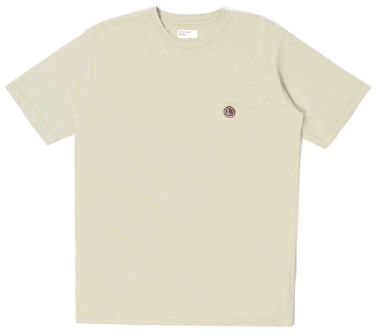  Universal Works T-shirt Organic Standard Tee Ecru Uomo Beige