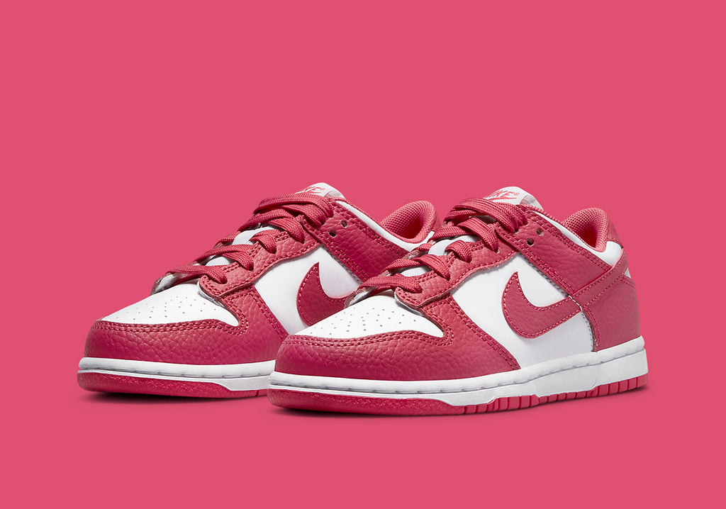  Nike Dunk Low White Gypsy Rose Ps Rosso Donna - 3