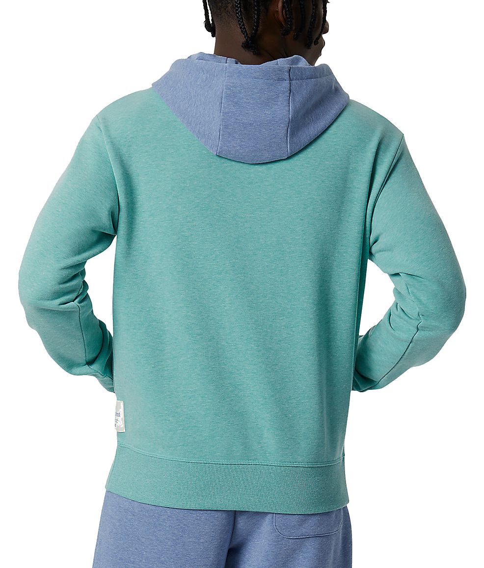  New Balance Felpa Essentials Sweatshirt Ocean Haze Heather Celeste Uomo - 3