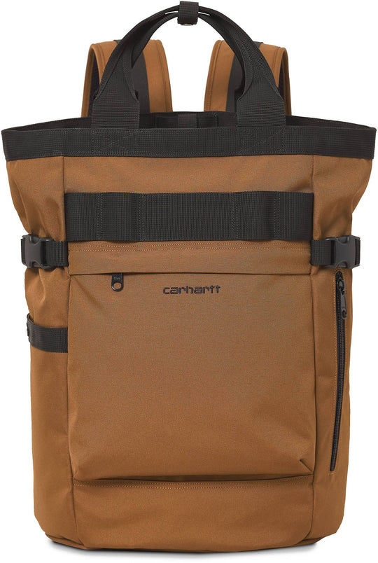  Carhartt Wip Zaino Payton Carrier Backpack Hamilton Brown Black Special_unisex Marrone