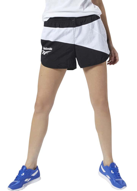  Reebok Short Classic Vector Black Donna Nero