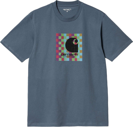  Carhartt Wip T-shirt S/s Nice Trip Tee Storm Blue Uomo
