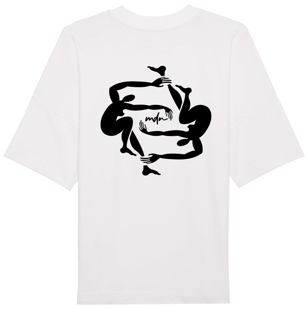  Mdn T-shirt Over Dance Tee White Bianco Uomo - 1