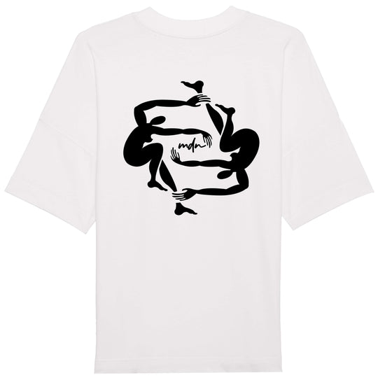  Mdn T-shirt Over Dance Tee White Uomo Bianco